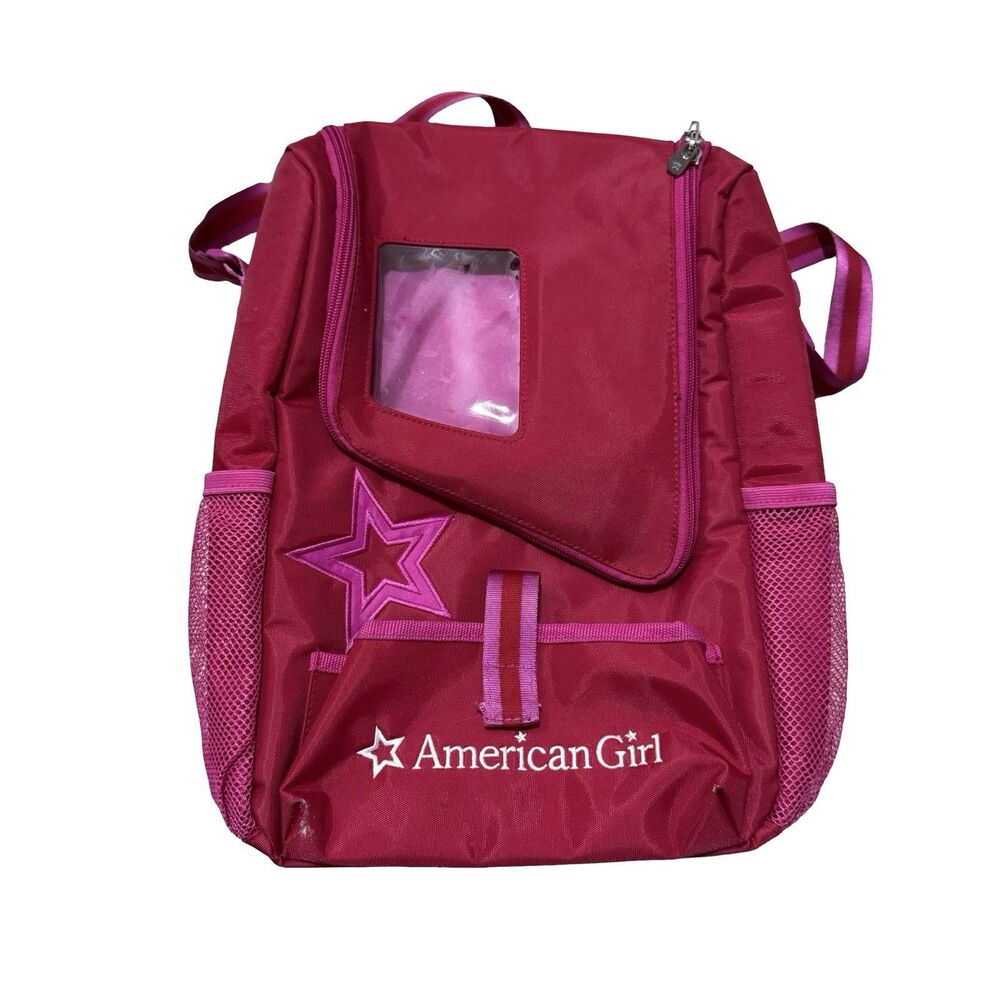 American Girl Doll 15" Backpack Carrier Bag Case Window
